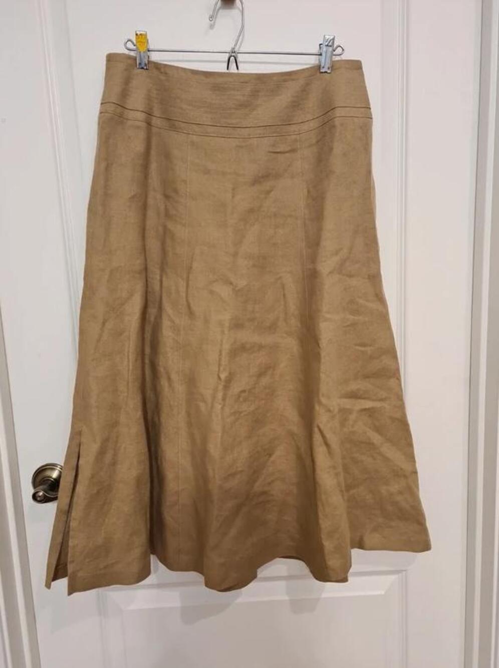 Talbots 100% linen a line skirt - excellent condition